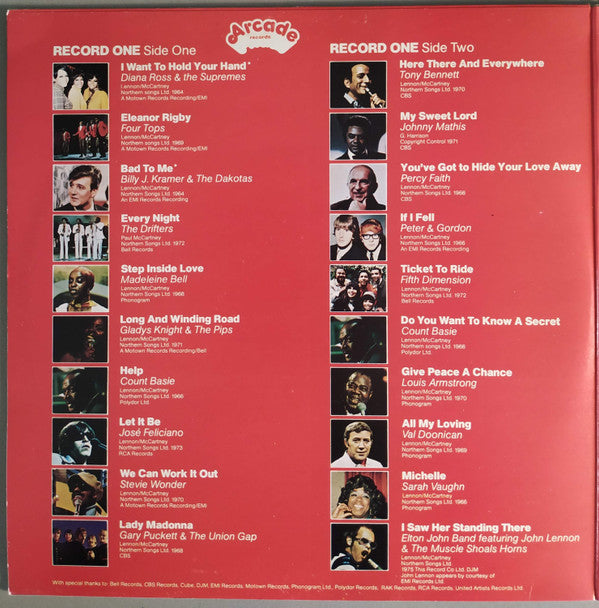 Various : Superstars Tribute To The Beatles (2xLP, Comp)