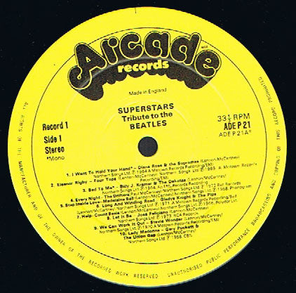 Various : Superstars Tribute To The Beatles (2xLP, Comp)
