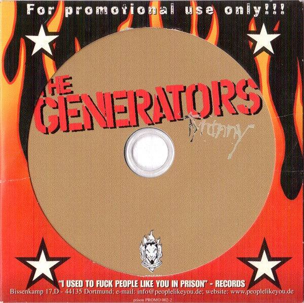 The Generators : Eight Speed Improved Tracks (CD, Album, Promo)