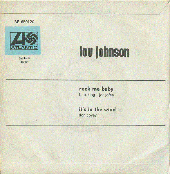 Lou Johnson : Rock Me Baby / It's In The Wind (7", Single)