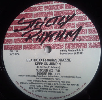 Beatboxx Featuring Chazzie : Keep On Jumpin' (12")