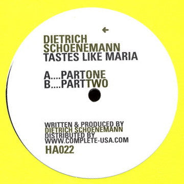 Dietrich Schoenemann : Tastes Like Maria (12")