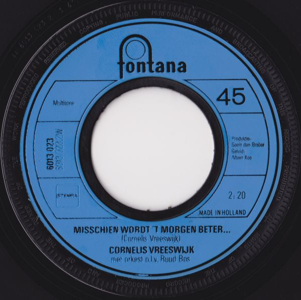 Cornelis Vreeswijk : Veronica (7", Single)