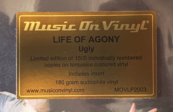 Life Of Agony : Ugly (LP, Album, Ltd, Num, RE, Tur)