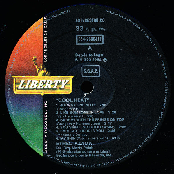 Ethel Azama : Cool Heat (LP, Album, RP)