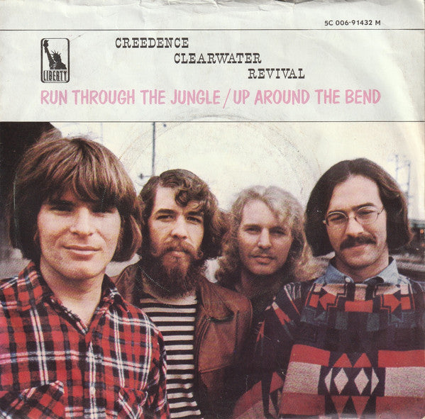 Creedence Clearwater Revival : Run Through The Jungle / Up Around The Bend (7", Single)