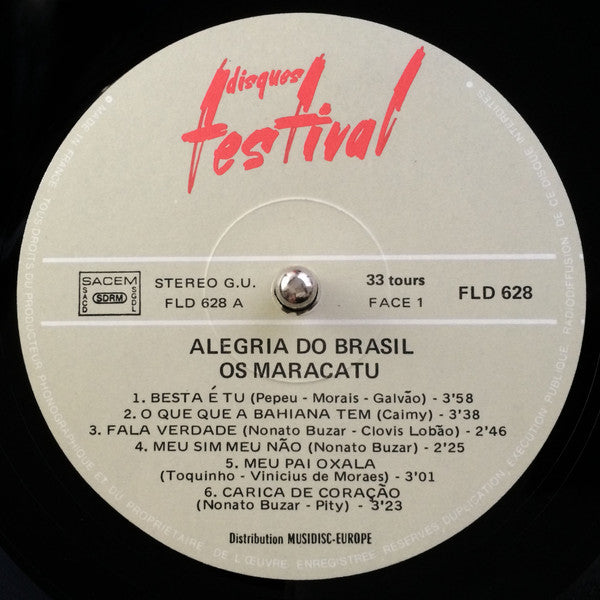 Os Maracatu : Alegria Do Brasil (LP)