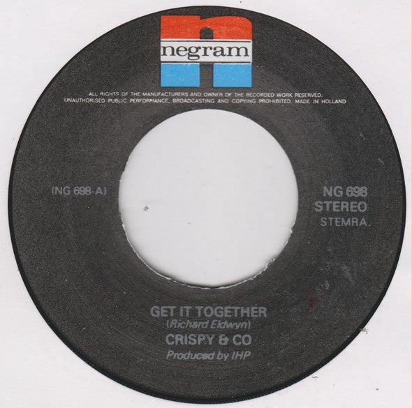 Krispie And Company : Get It Together (7", Single)