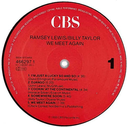 Ramsey Lewis / Billy Taylor : We Meet Again (LP)