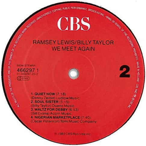 Ramsey Lewis / Billy Taylor : We Meet Again (LP)