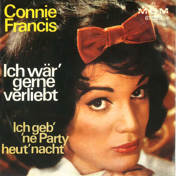 Connie Francis : Ich Wär' Gerne Verliebt (7", Single, Mono)