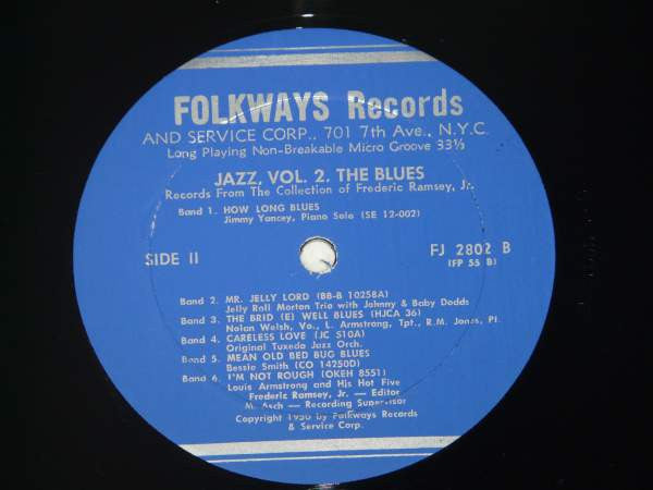 Various : Jazz Volume 2: The Blues (LP, Comp, RE)
