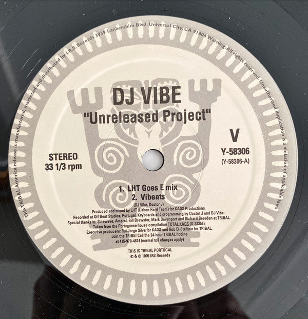 DJ Vibe : Unreleased Project (12", TP, Sti)