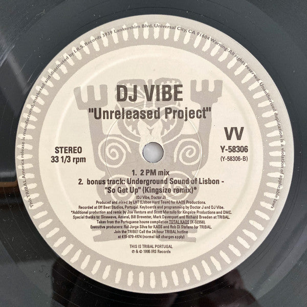 DJ Vibe : Unreleased Project (12", TP, Sti)