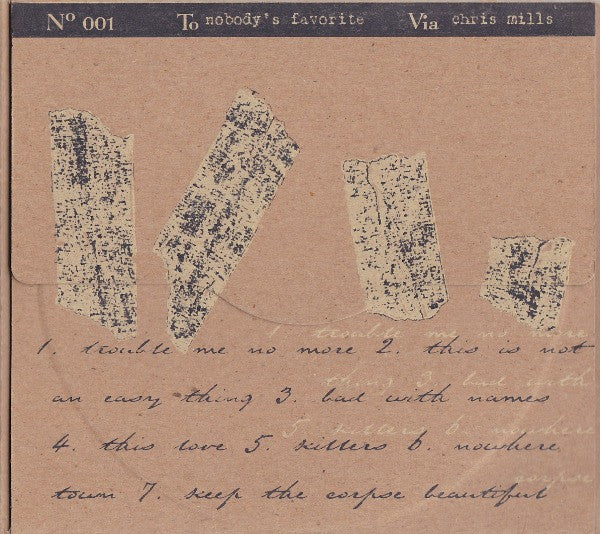 Chris Mills (7) : Nobody's Favorite (CD, Album, Fol)