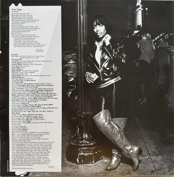 Rick James : Street Songs (LP, Album, RE, Red)