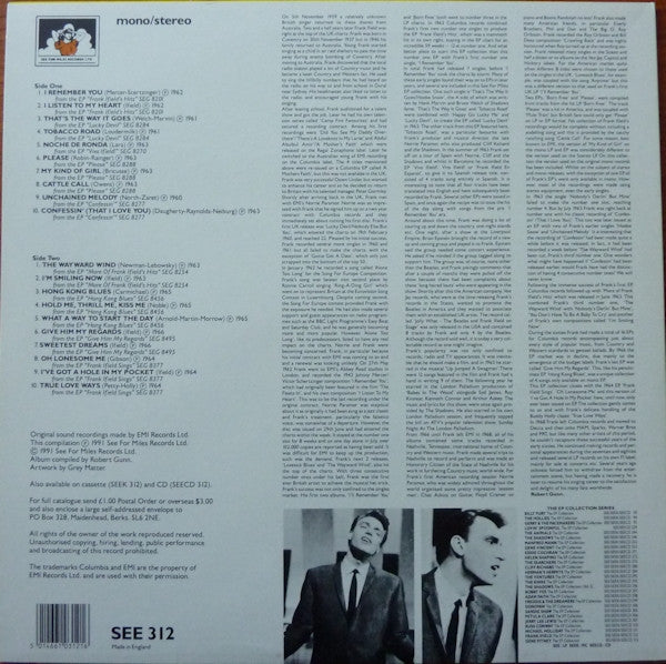 Frank Ifield : The EP Collection (LP, Comp)