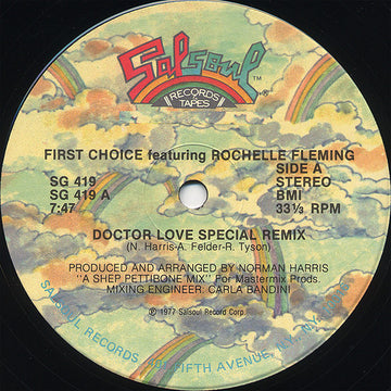 First Choice Featuring Rochelle Fleming : Doctor Love (Special Remix) (12", Single)