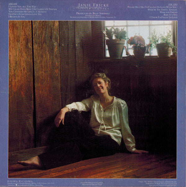 Janie Fricke : Singer Of Songs (LP, Album)