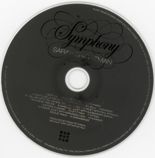 Sarah Brightman : Symphony (CD, Album)
