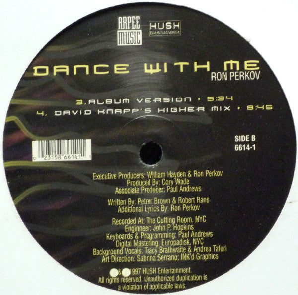 Ron Perkov : Dance With Me (12")