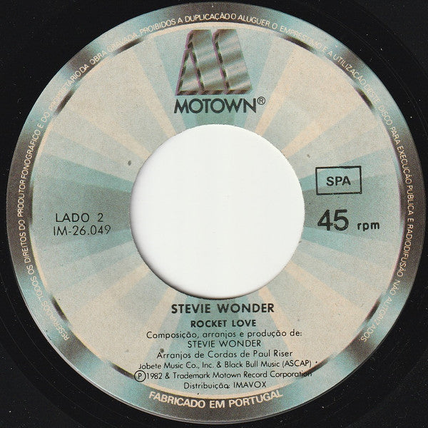 Stevie Wonder : Do I Do (7")