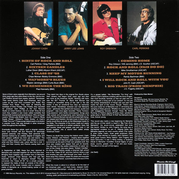 Class Of '55 / Carl Perkins • Jerry Lee Lewis • Roy Orbison • Johnny Cash : Memphis Rock & Roll Homecoming (LP, Album, RE, 180)