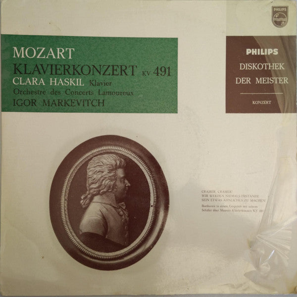 Wolfgang Amadeus Mozart, Clara Haskil, Orchestre Des Concerts Lamoureux, Igor Markevitch : Klavierkonzert KV  491 (10", Mono)