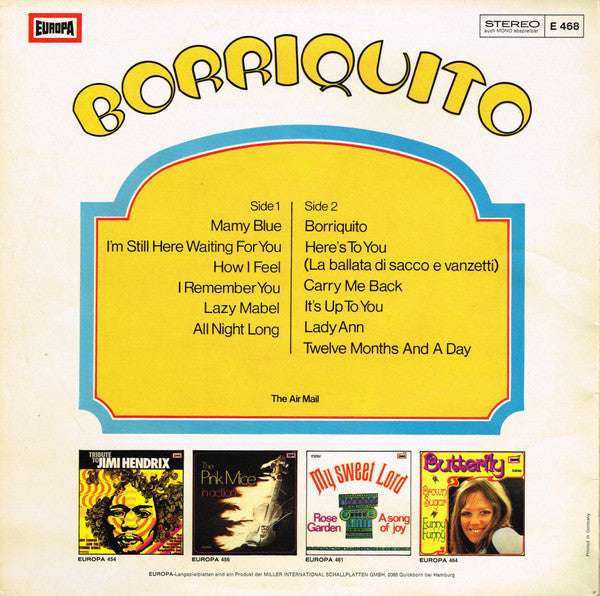 The Air Mail : Borriquito (LP, Album)