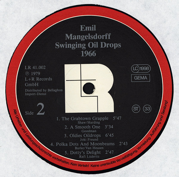Emil Mangelsdorff : Swinging Oil Drops! (LP, RE)