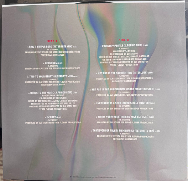 Sly & The Family Stone : Sly Lives! (AKA The Burden Of Black Genius) (2xLP, Comp)