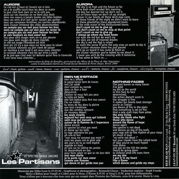 Les Partisans : Le Spectre Danse Encore (7", Single, Num)