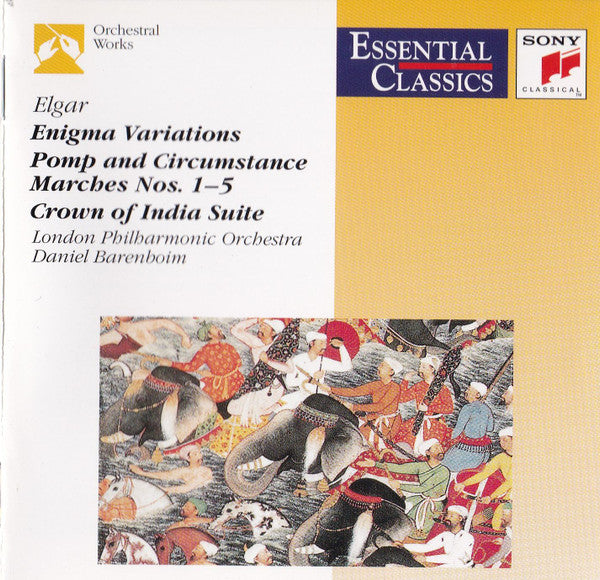 Sir Edward Elgar - London Philharmonic Orchestra, Daniel Barenboim : Enigma Variations - Pomp And Circumstance Marches Nos. 1-5 - Crown Of India Suite (CD, Comp, RM)