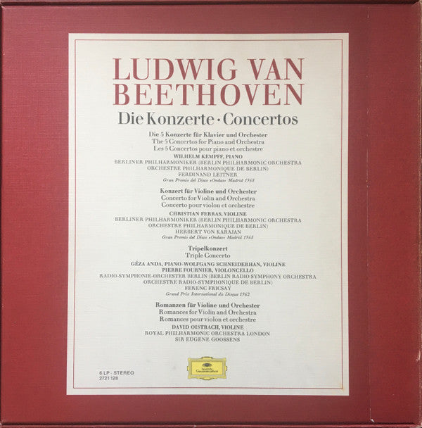 Ludwig van Beethoven : Die Konzerte · Concertos (Box + 6xLP, Comp)