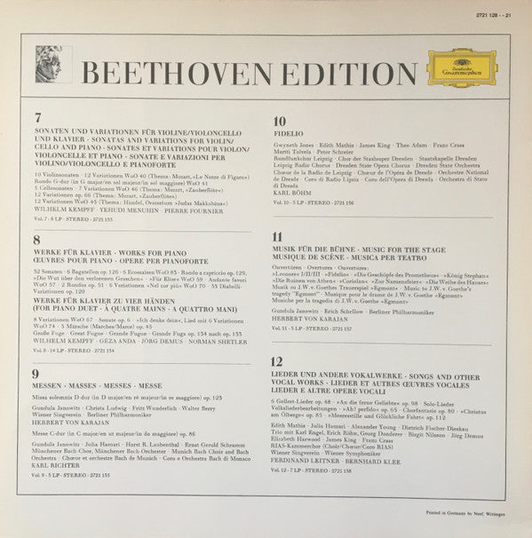 Ludwig van Beethoven : Die Konzerte · Concertos (Box + 6xLP, Comp)