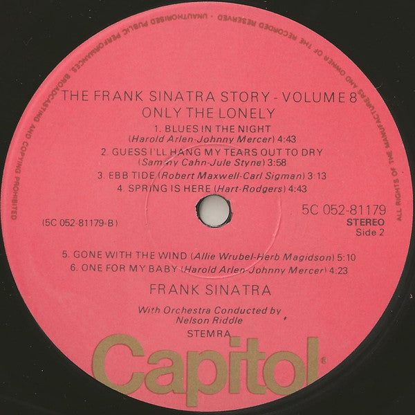 Frank Sinatra : Frank Sinatra Sings For Only The Lonely (LP, Album, RE)