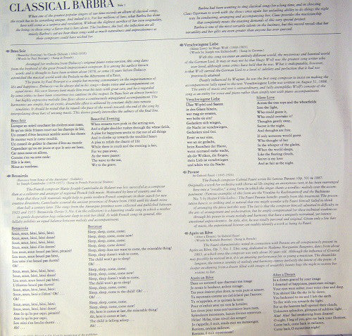 Barbra Streisand : Classical... Barbra (LP, Album)