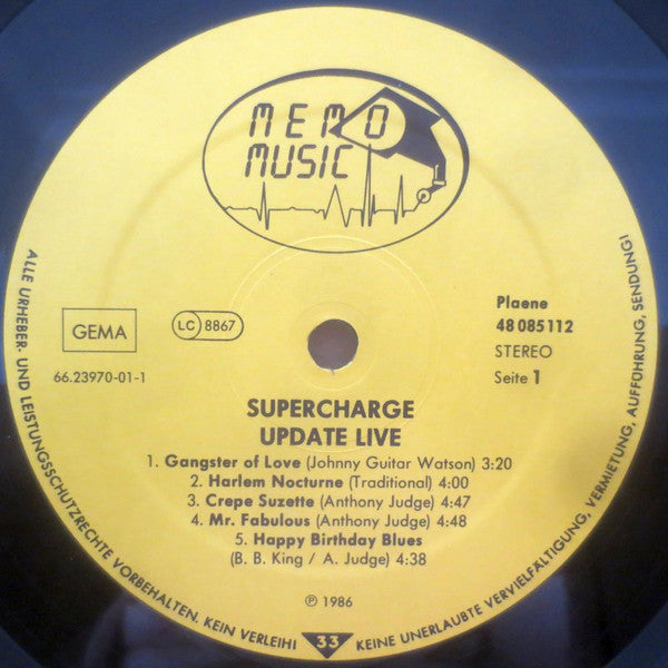 Supercharge (2) : Up Date Live (LP, Album)