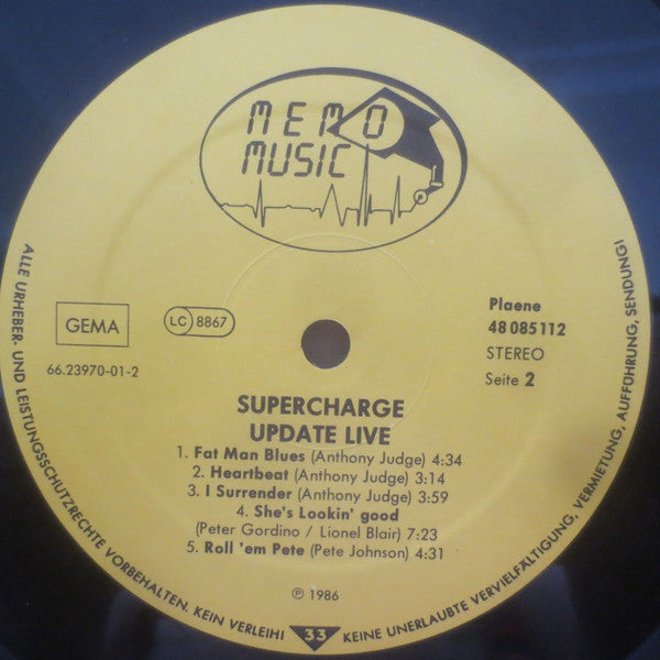 Supercharge (2) : Up Date Live (LP, Album)