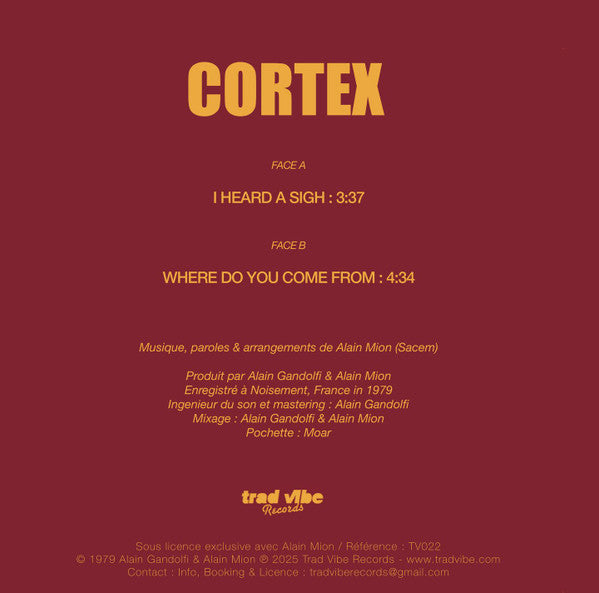 Cortex (6) : I Heard a Sigh (7", Single)