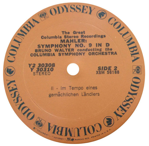 Gustav Mahler, Columbia Symphony Orchestra, Bruno Walter : Symphony No. 9 (2xLP, Album, RE)