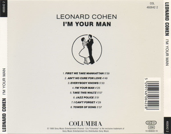 Leonard Cohen : I'm Your Man (CD, Album)