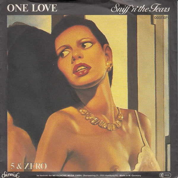 Sniff 'n' the Tears : One Love (7", Single)