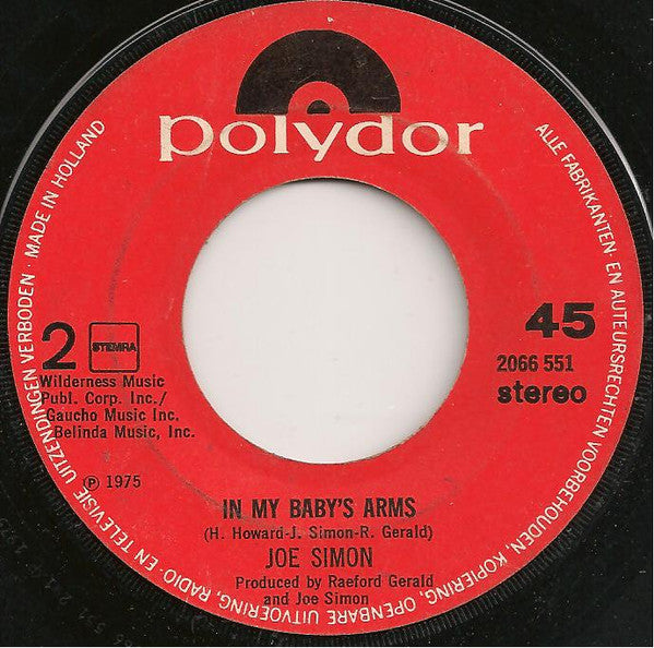 Joe Simon : Get Down Get Down (Get On The Floor) (7", Single)
