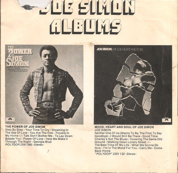 Joe Simon : Get Down Get Down (Get On The Floor) (7", Single)