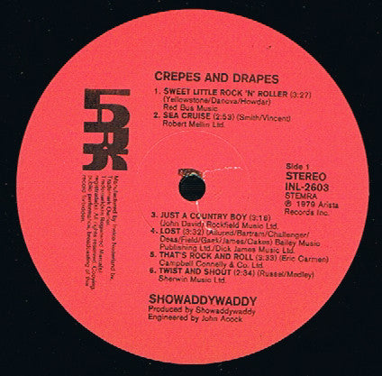 Showaddywaddy : Crepes & Drapes (LP, Album)