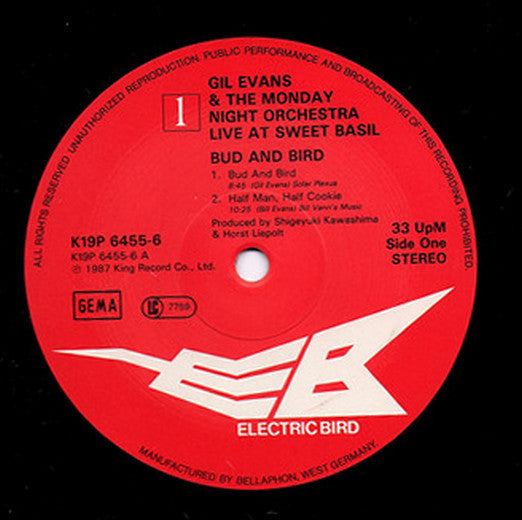 Gil Evans &  The Monday Night Orchestra : Bud And Bird (Live At Sweet Basil) (2xLP, Album)