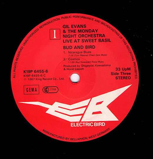 Gil Evans &  The Monday Night Orchestra : Bud And Bird (Live At Sweet Basil) (2xLP, Album)