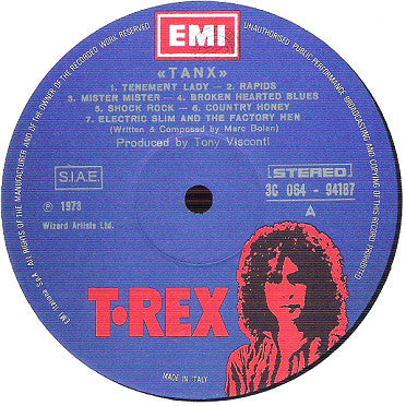 T. Rex : Tanx (LP, Album)