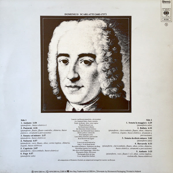 Laurens van Rooyen & Domenico Scarlatti : Laurens van Rooyen & Scarlatti (LP, Album)